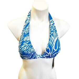 NEW Milly Nikia Bikini Top sz S Lotus Print